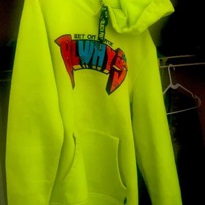 Neon bet on black hoodie
